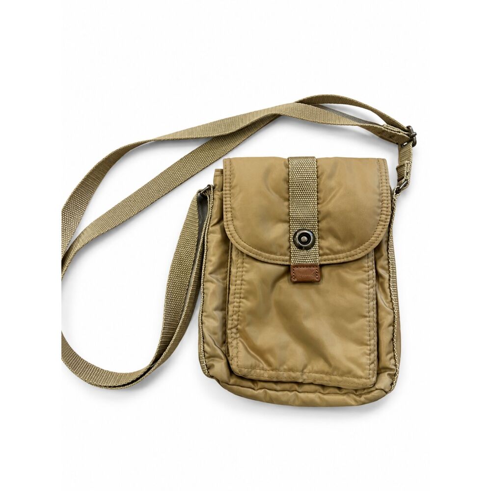 UNIQLO Tan Nylon Utility Crossbody Bag